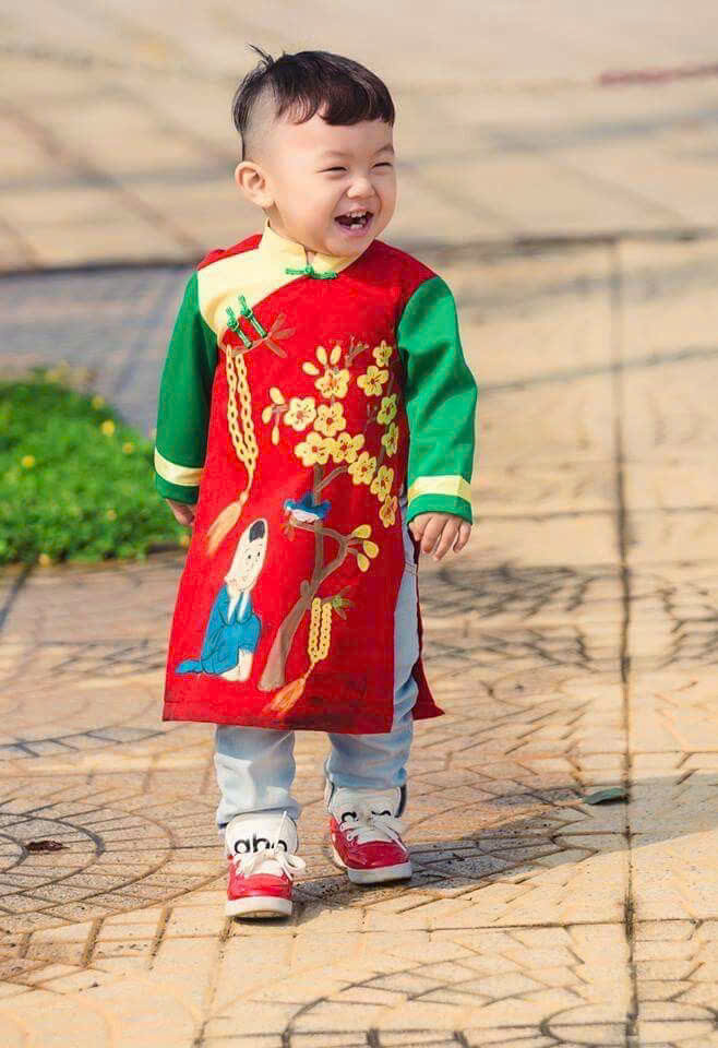 áo dài bé trai