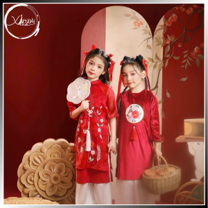 áo dài bé gái